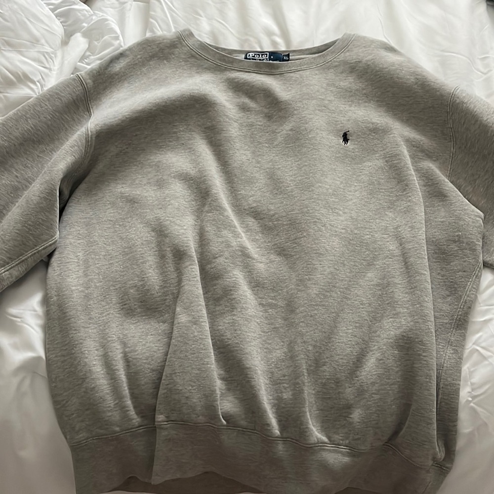Gray Polo by Ralph Lauren crewneck, size xl.